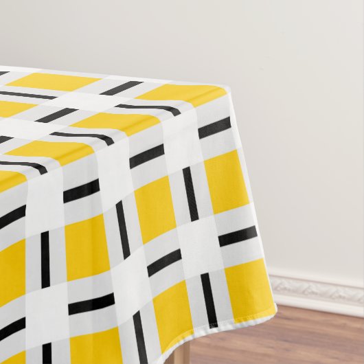 Geel patroonpatroon tafelkleed (Voorbeeld)