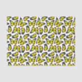 Geel patroonpatroonpatroon tissuepapier (Voorkant)