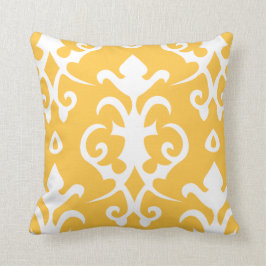 Geel Pattern Damask Pillow Kussen