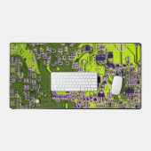 Geel PCB-printplaatontwerp voor IT-professionals Bureaumat (Keyboard & Muis)