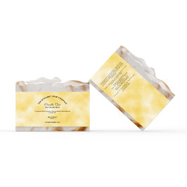 Geel perkamentpapier Stijl zeep Band / Etiket