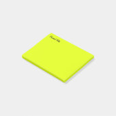 Geel persoonlijk post-it® notes (Schuin)