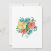 Geel perzik Roze groen Vrijgezellenfeest Kaart (Achterkant)