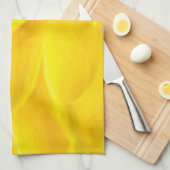 Geel petals keukenhanddoek 16 x 24 inch (Quarter Fold)