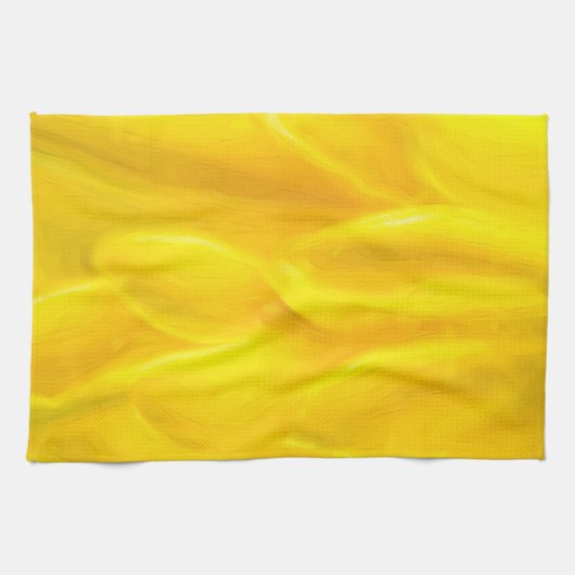Geel petals keukenhanddoek 16 x 24 inch (Horizontaal)