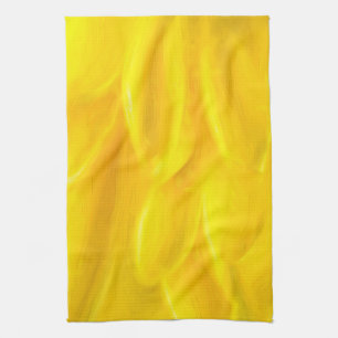 Geel petals keukenhanddoek 16 x 24 inch