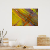 Geel Petrified Wood Poster (Keuken)