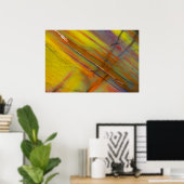 Geel Petrified Wood Poster (Thuiskantoor)