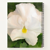 Geel pieken in witte Floral Notitieboek (Achterkant)