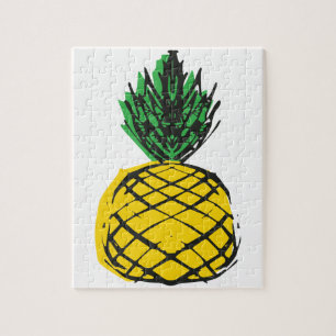 GEEL PINEAPPEL LEGPUZZEL