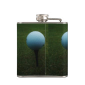 GEEL, PINK EN BLAUWE Golfvallen Heupfles (Achterkant)