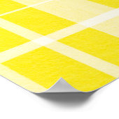 Geel Plaid Custom Baby Naam kwekerij Print Poster (Hoek)