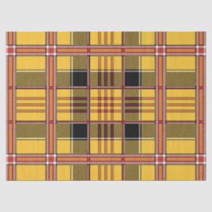 geel plaid papier