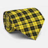GEEL    PLAIDNECKTIE STROPDAS (Opgerold)