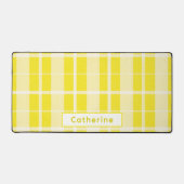 Geel Plakken Unieke Aangepaste Naam Kantoor Decor Bureaumat (Voorkant)