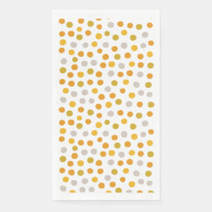 Geel plezier polka dot party servetten