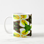 Geel Plumeria Patroon Koffiemok (Links)