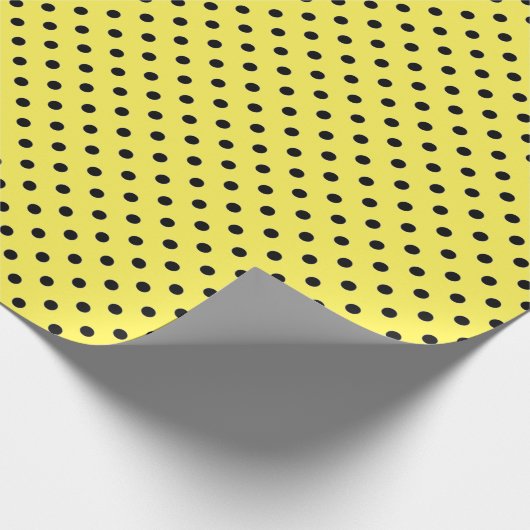 Geel pokdot papier (Hoek)