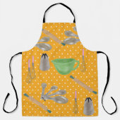 Geel pokpuntontwerp met Schort voor bakstenen (Voorkant)