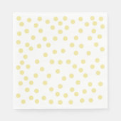 Geel Polkadot Papier servet (Voorkant)