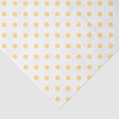 Geel polkadots tissuepapier (Detail)