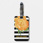 Geel Pony Custom Bagagelabel (Achterkant verticaal)