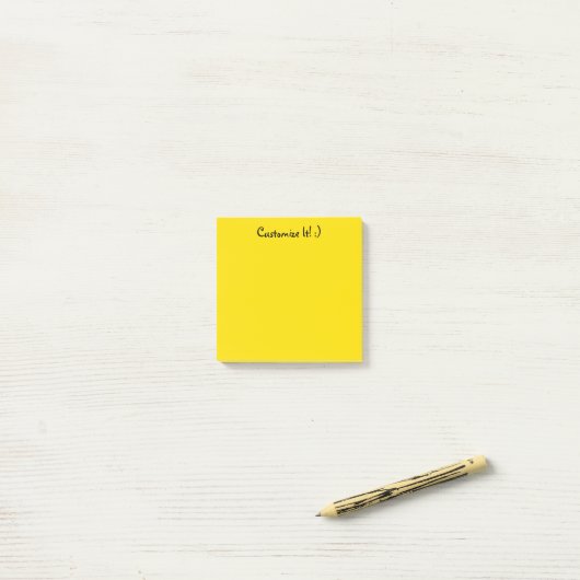 Geel Post-it® Notes (Op bureau)