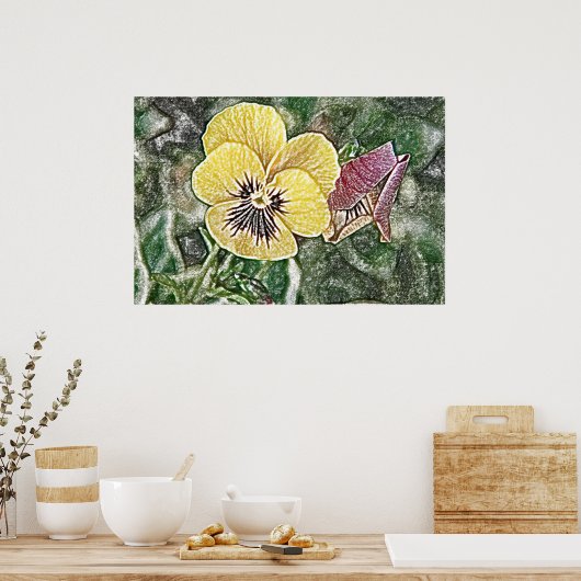 Geel poster (Keuken)