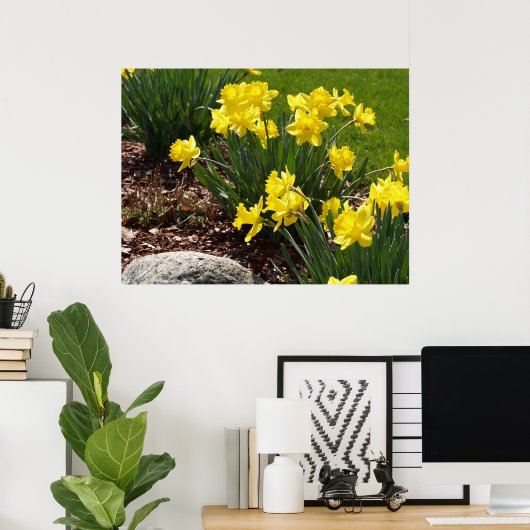 Geel Poster Daffodils (Thuiskantoor)