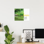 Geel Poster van de Irises Psalm 62:5 Hope (Thuiskantoor)