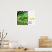 Geel Poster van de Irises Psalm 62:5 Hope (Keuken)