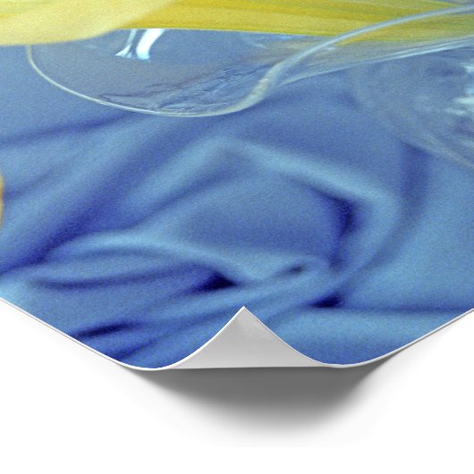 Geel Poster van de Kunst van de Vuurmuur van de Da (Hoek)