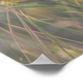 Geel Poster van wilde bloemen (Hoek)