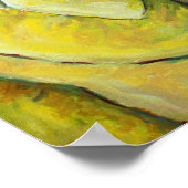 Geel Poster voor rozenschilders met vlakke onderla (Hoek)