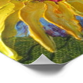 Geel Poster voor zonnebloempjes (Hoek)