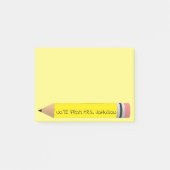 Geel potlood post-it® notes (Voorkant)