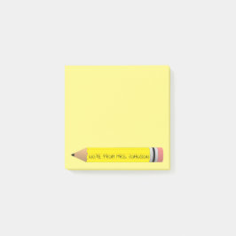 Geel potlood post-it® notes