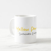 Geel Power Quote Cute Koffiemok (Voorkant links)