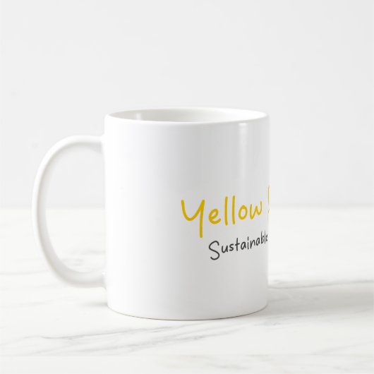 Geel Power Quote Cute Koffiemok (Links)