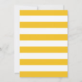 Geel | Preppy Script Photo Afstuderen Aankondiging (Achterkant)