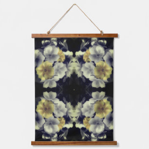 Geel Primrose Flower Partiële kleur Abstract Hangend Wandkleed