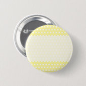 Geel puntpatroon. Spottig. Ronde Button 5,7 Cm (Voorkant /achterkant)