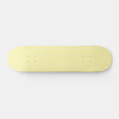Geel puntpatroon. Spottig. Skateboard (Horizontaal)