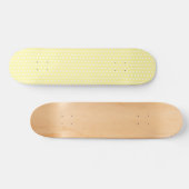 Geel puntpatroon. Spottig. Skateboard (Horizontaal)