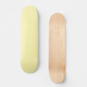 Geel puntpatroon. Spottig. Skateboard (Voorkant)