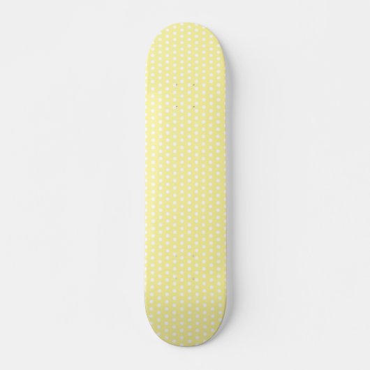 Geel puntpatroon. Spottig. Skateboard (Voorkant)