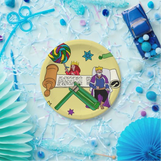 Geel Purim Bord - Megilla & Grogger (Feest)