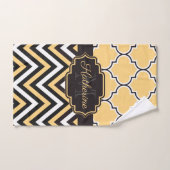 Geel Quatrefoil Bad Handdoek (Handdoek)