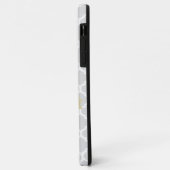 Geel Quatrefoil, gepersonaliseerd Case-Mate iPhone Case (Achterkant/links)