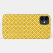 Geel Quatrefoil Patroon Case-Mate iPhone Case (Achterkant (horizontaal))
